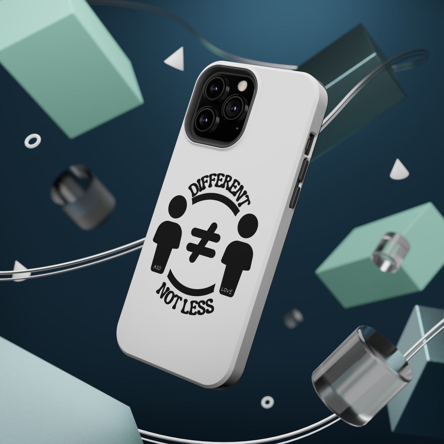 Silhouette Harmony: Different, Not Less - ASD Awareness Phone Case