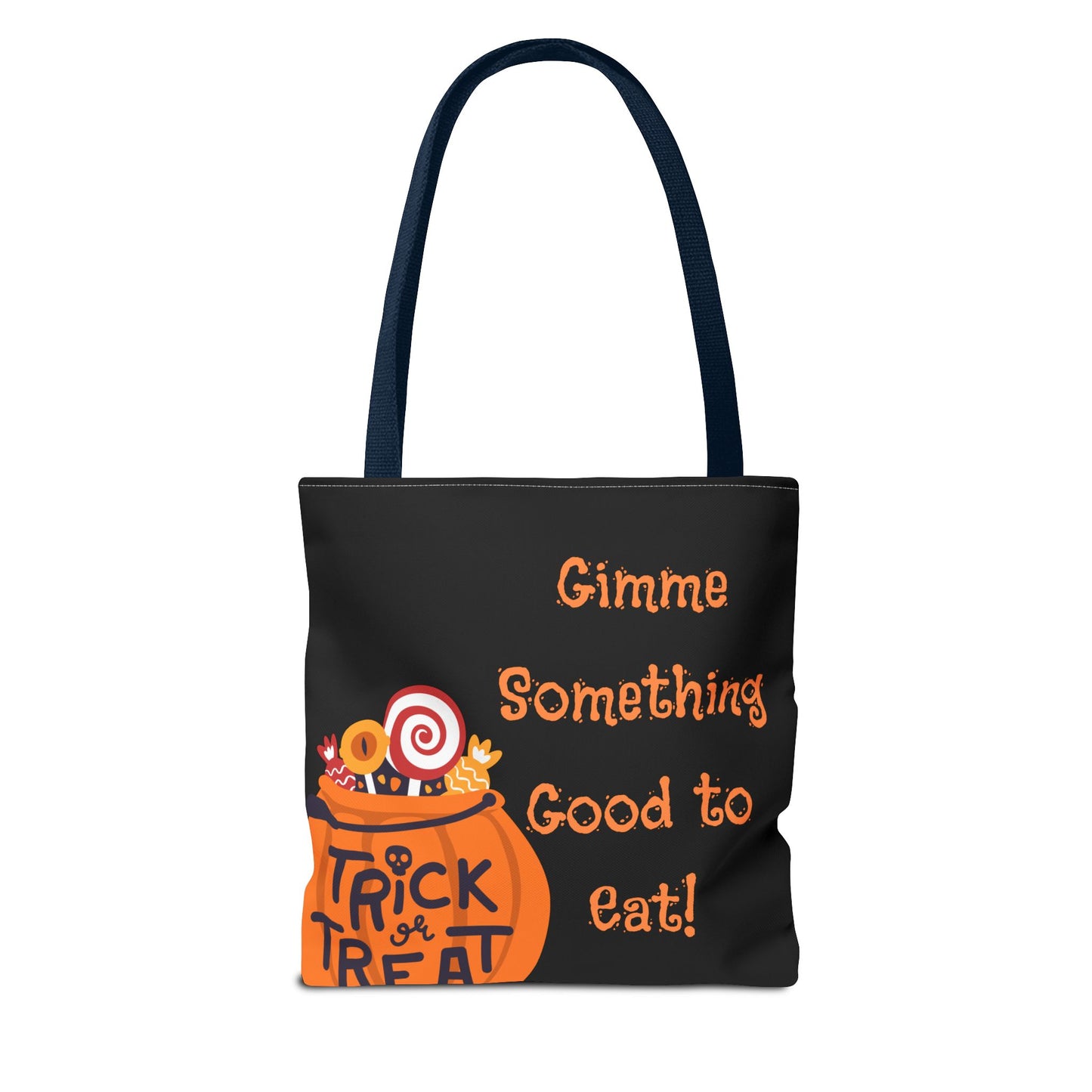 Gimme Something Good to Eat Tote Bag | Halloween Trick-or-Treat Bag | Reusable Candy Bag