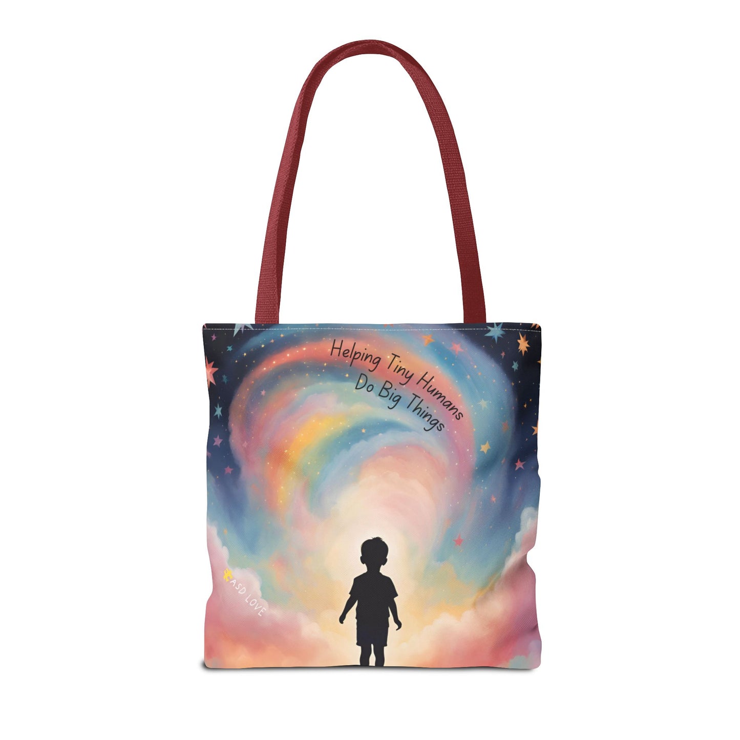 Helping Tiny Humans Do Big Things Tote - Inspiring Kids to Reach for the Stars