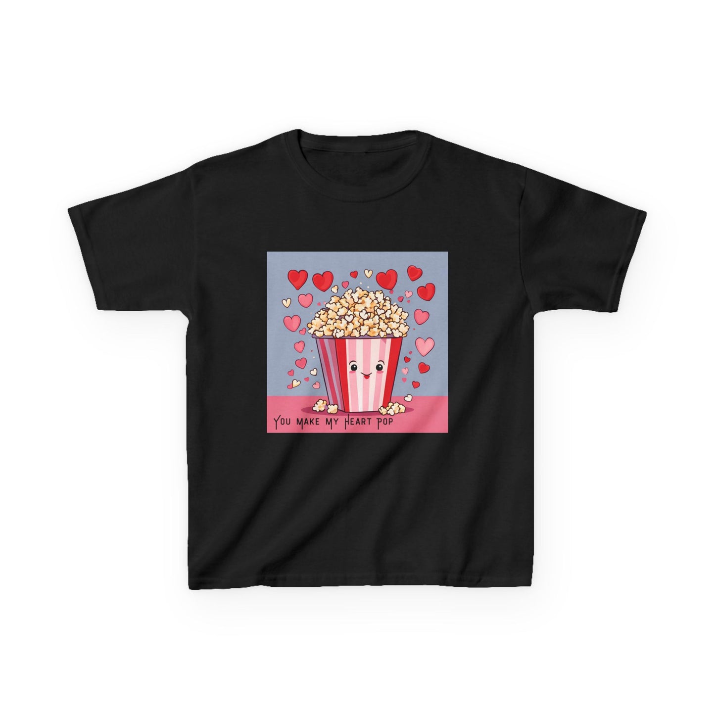 You Make My Heart Pop - Popcorn Valentine's Kids Tee