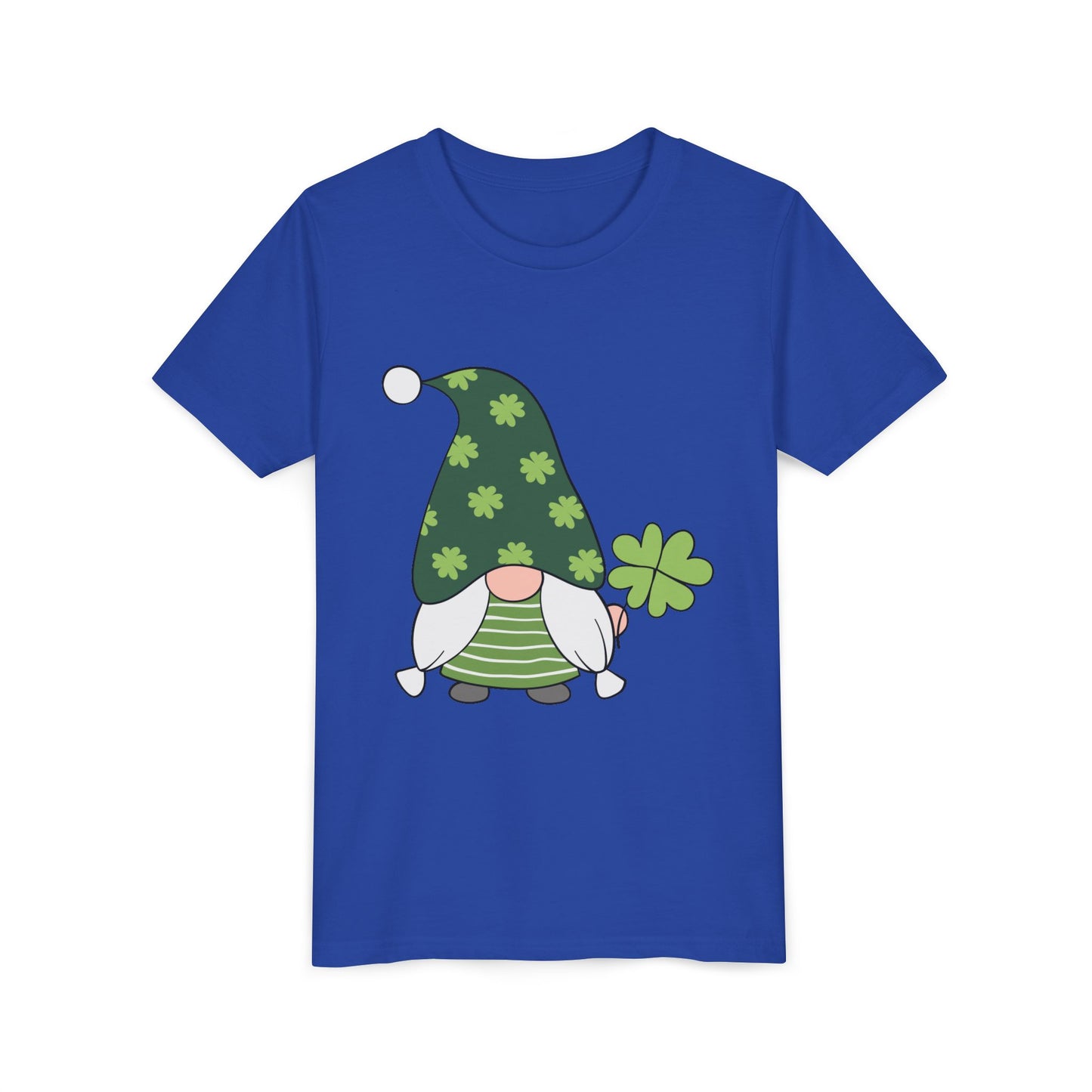 Shamrock Gnome Youth Tee | St. Patrick's Day Clover Kids Shirt
