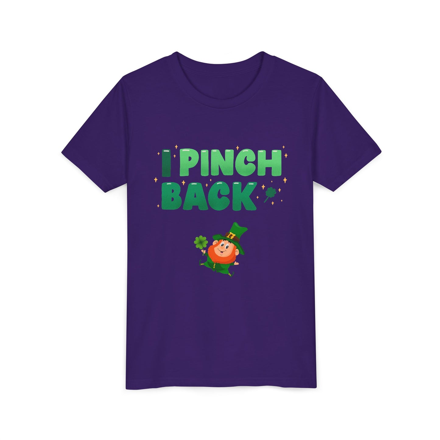I Pinch Back Leprechaun Kids T-Shirt | St. Patrick's Day Shamrock Tee