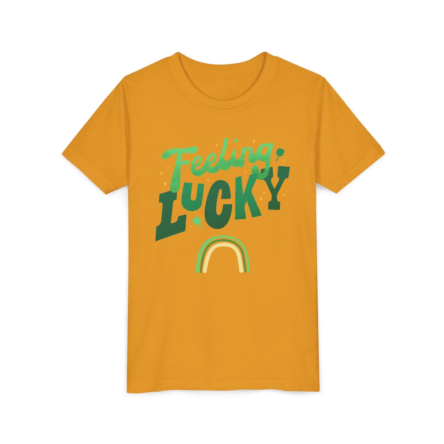 Feeling Lucky rainbow Youth Tee | St. Patrick's Day kids shirt