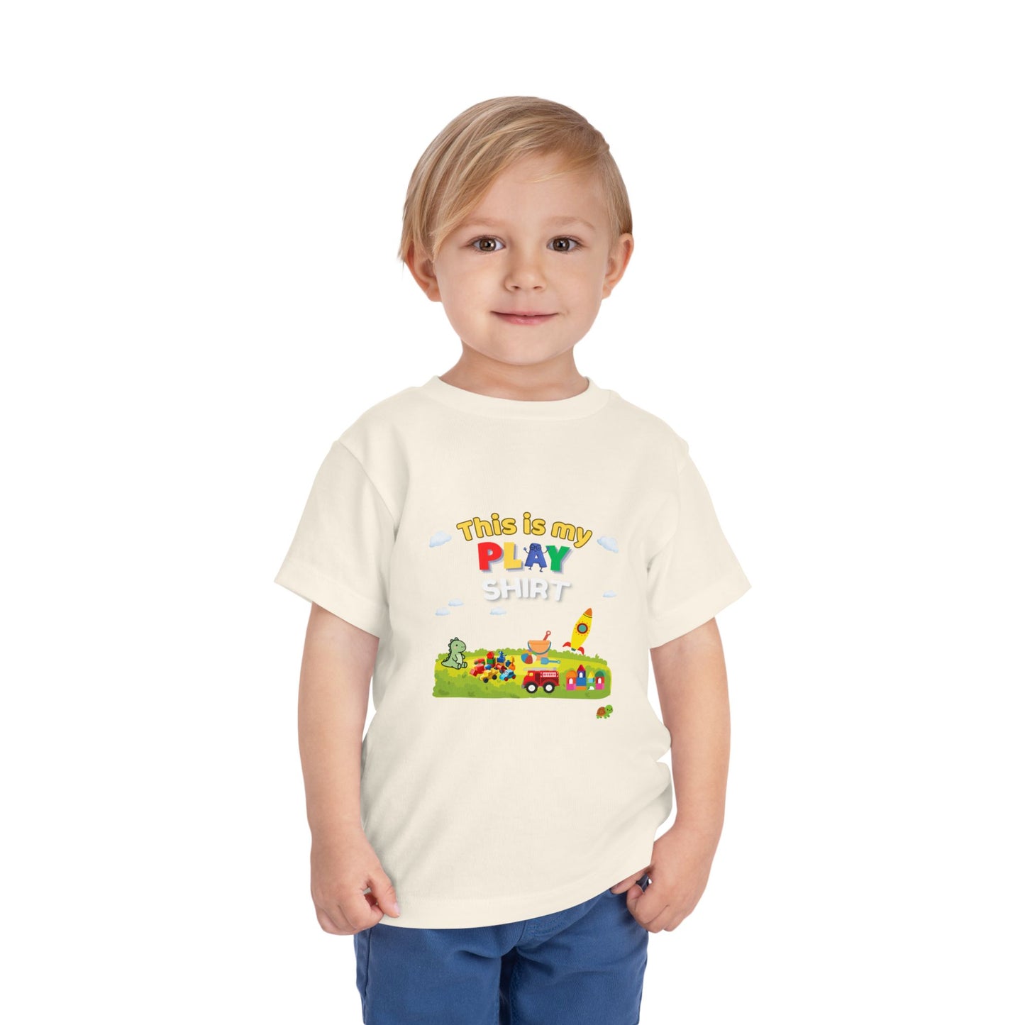 This Is My Play Shirt Toddler Tee | Toy Train, Blocks, Rocket
