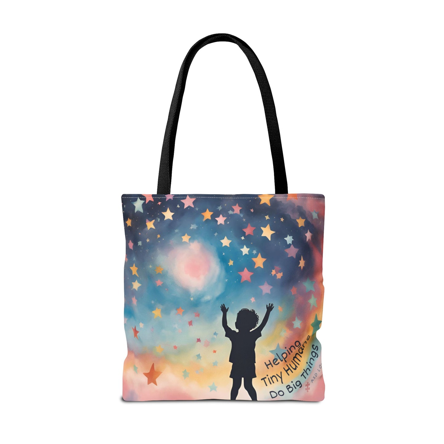 Helping Tiny Humans Do Big Things Tote - Inspiring Kids to Reach for the Stars