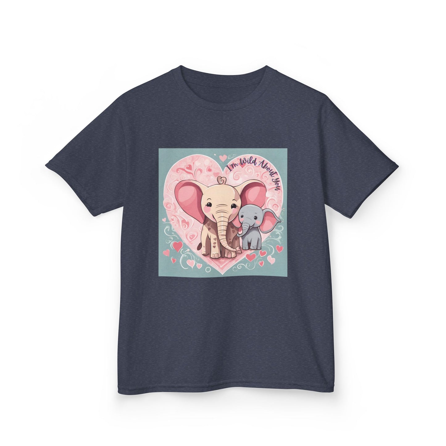 I'm Wild About You - Elephant Duo Valentine's Kids Tee