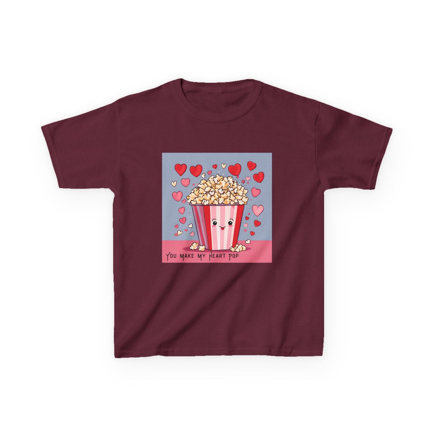 You Make My Heart Pop - Popcorn Valentine's Kids Tee