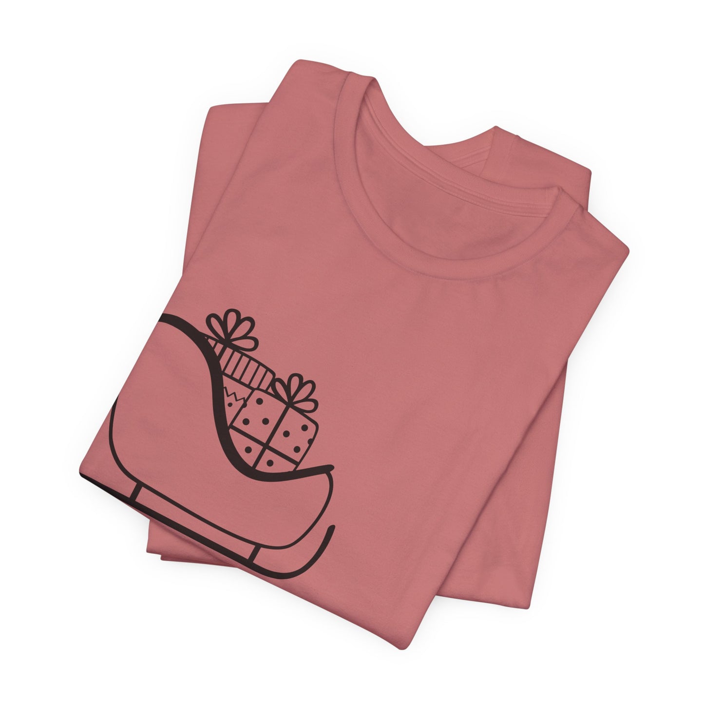 Sleigh All Day Holiday Shirt - Unisex Jersey Short Sleeve Tee - Holiday Gift - Funny Sleigh T-Shirt - Winter Snowflake Tee