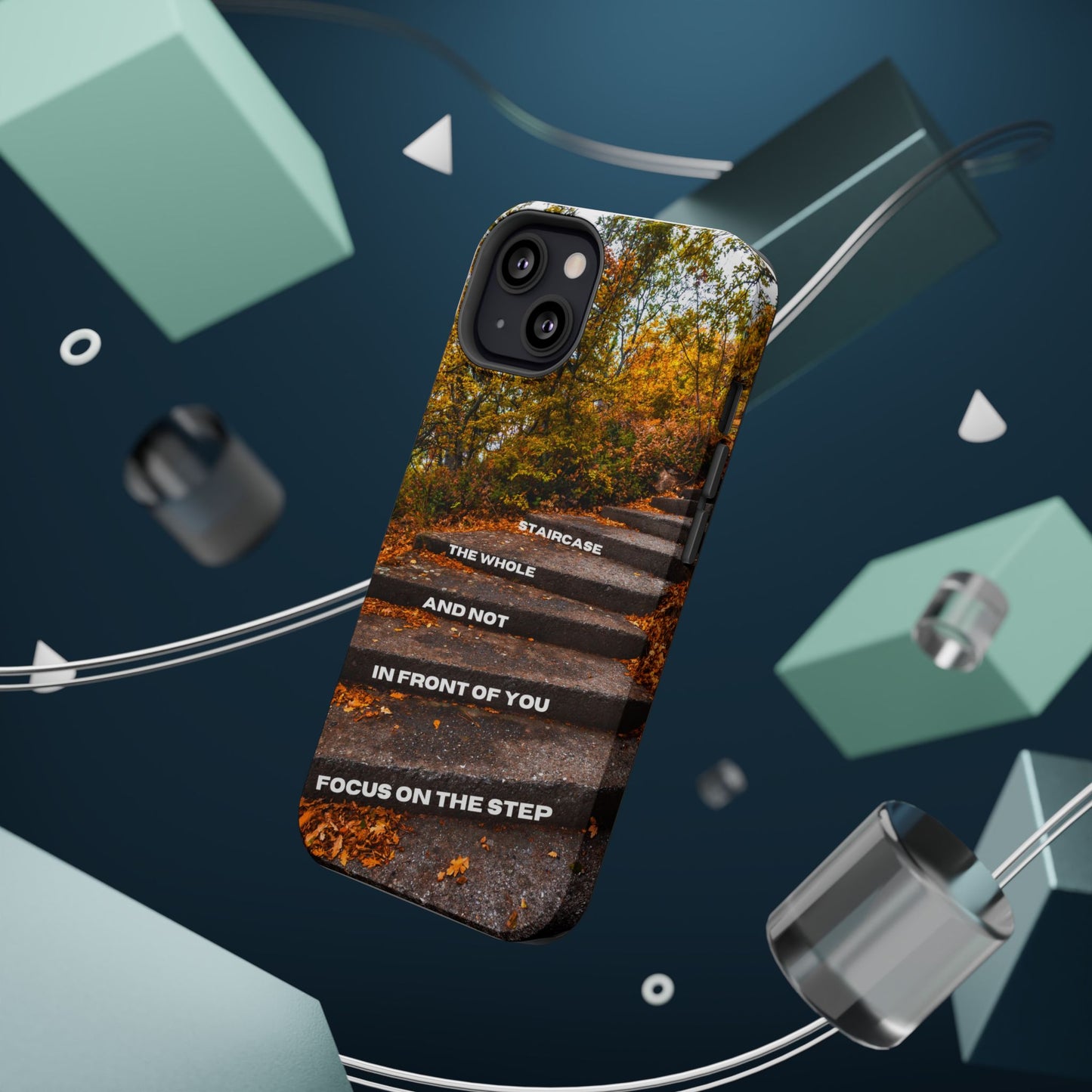 Autumn Steps: Focus on the Journey - Positive Reminder Phone Case