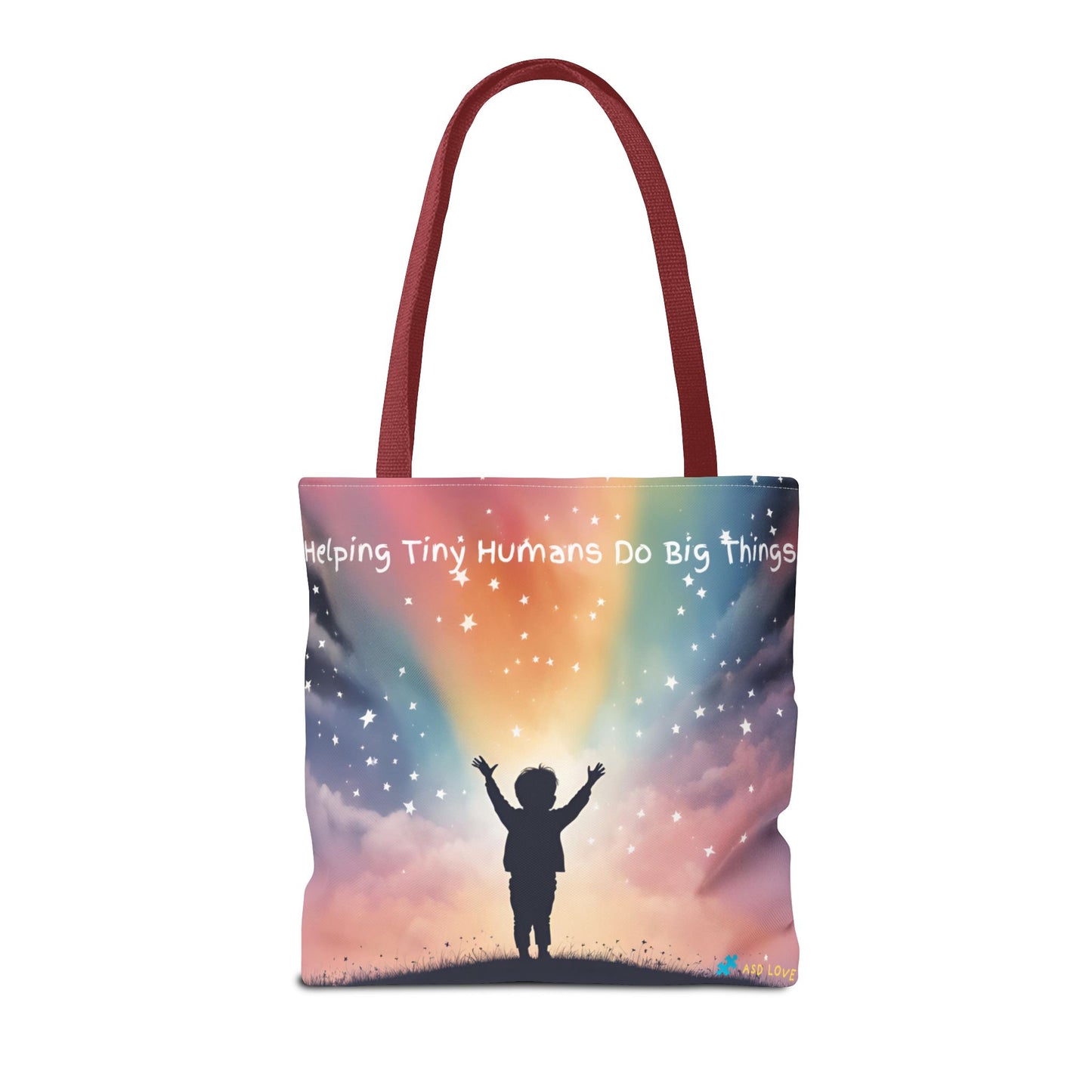Helping Tiny Humans Do Big Things Tote - Inspiring Kids to Reach for the Stars