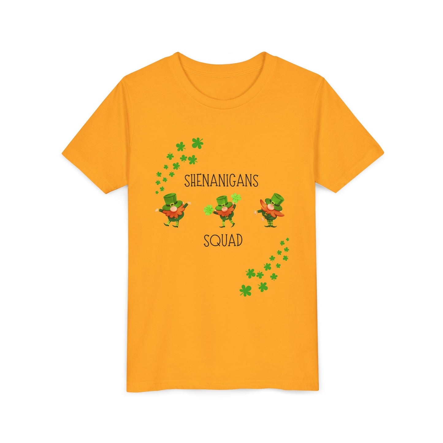 Shenanigans Squad Youth Tee | St. Patrick's Day Leprechaun Shamrock Shirt