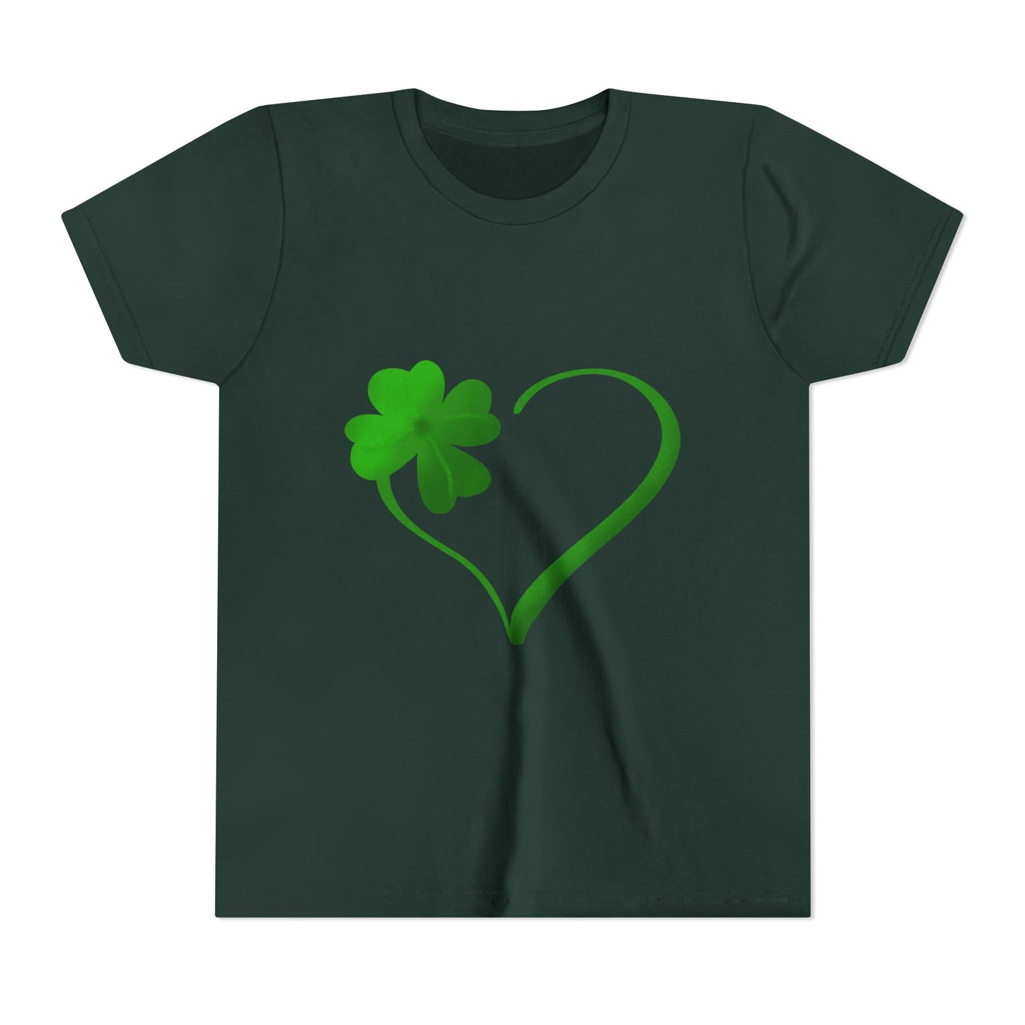 Shamrock Heart Youth Tee | St. Patrick's Day Clover Kids Shirt