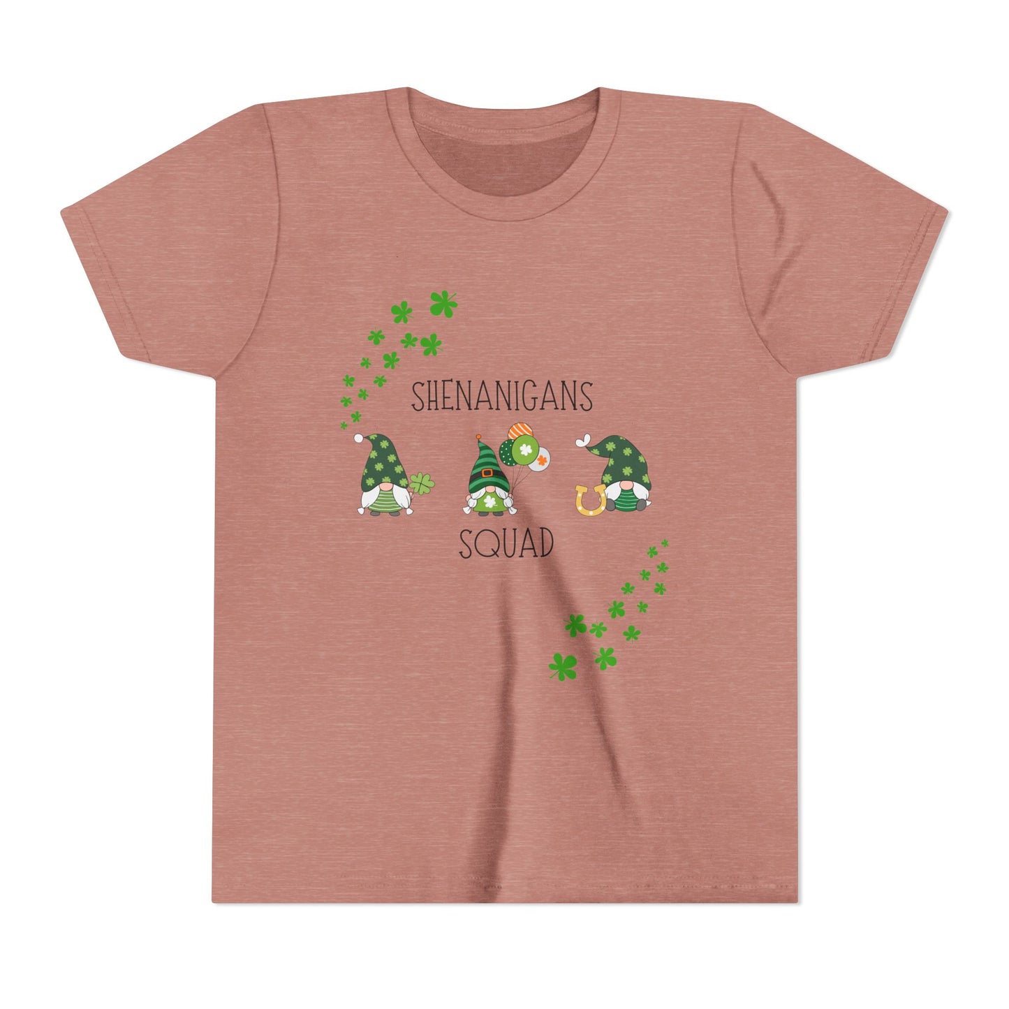 Shenanigans Squad Gnomes Youth Tee | St. Patrick's Day Shamrock Kids Shirt