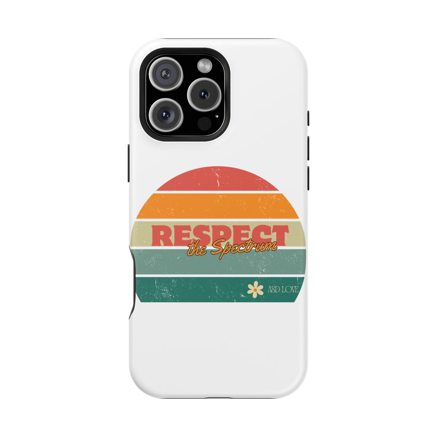 Vintage Rainbow: Respect the Spectrum - ASD Awareness Phone Case
