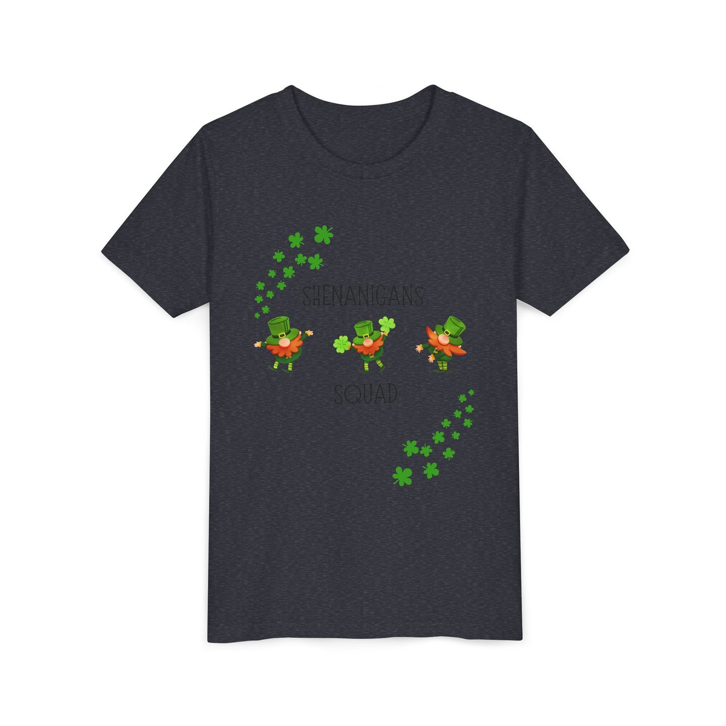 Shenanigans Squad Youth Tee | St. Patrick's Day Leprechaun Shamrock Shirt