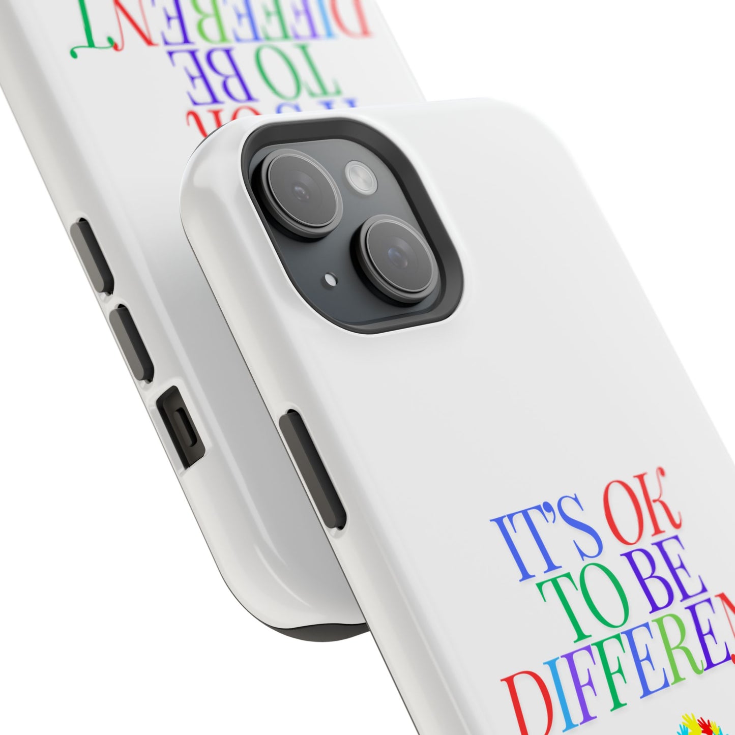 Autism Support Ribbon: It's Okay to Be Different - ASD Awareness Phone Case