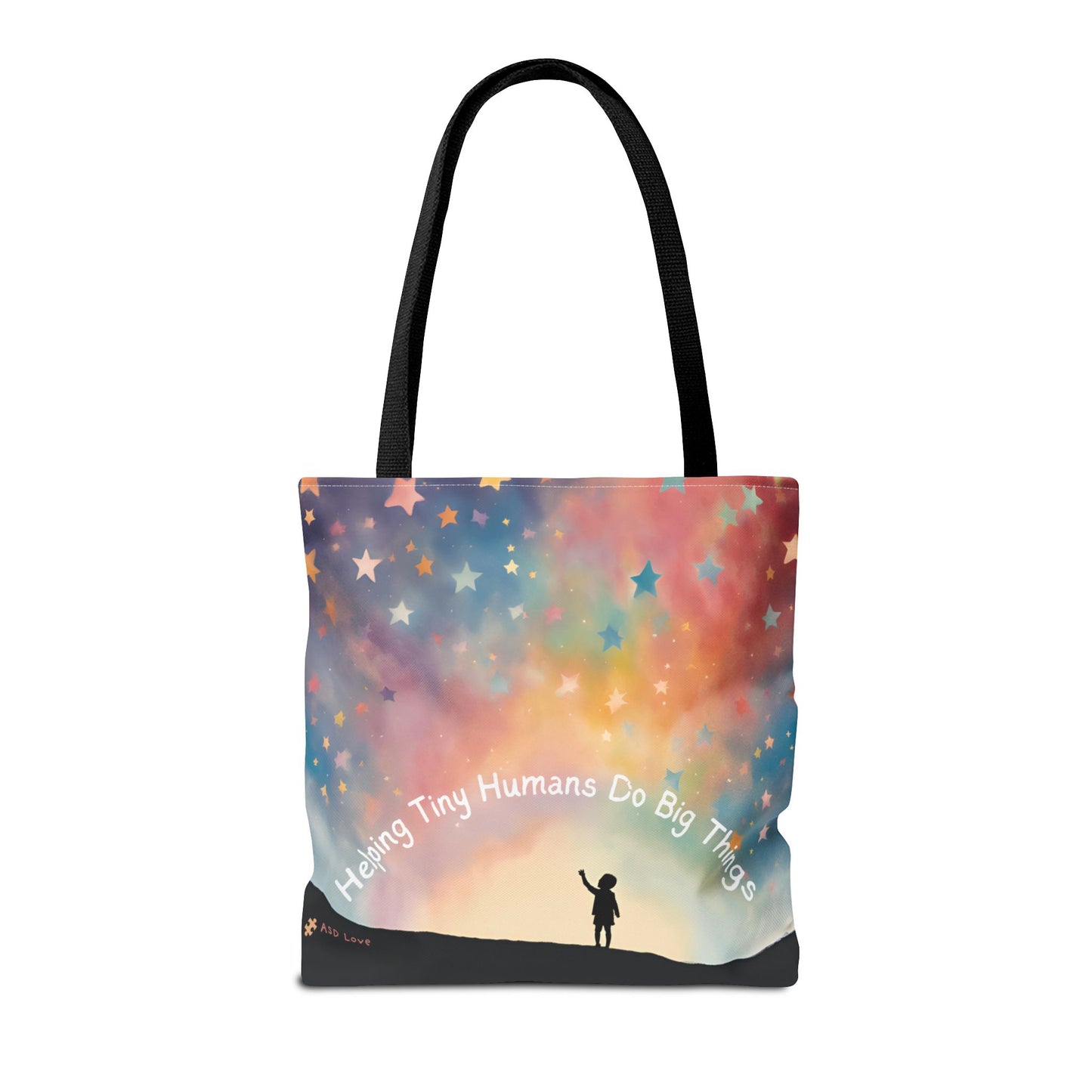 Helping Tiny Humans Do Big Things Tote - Inspiring Kids to Reach for the Stars