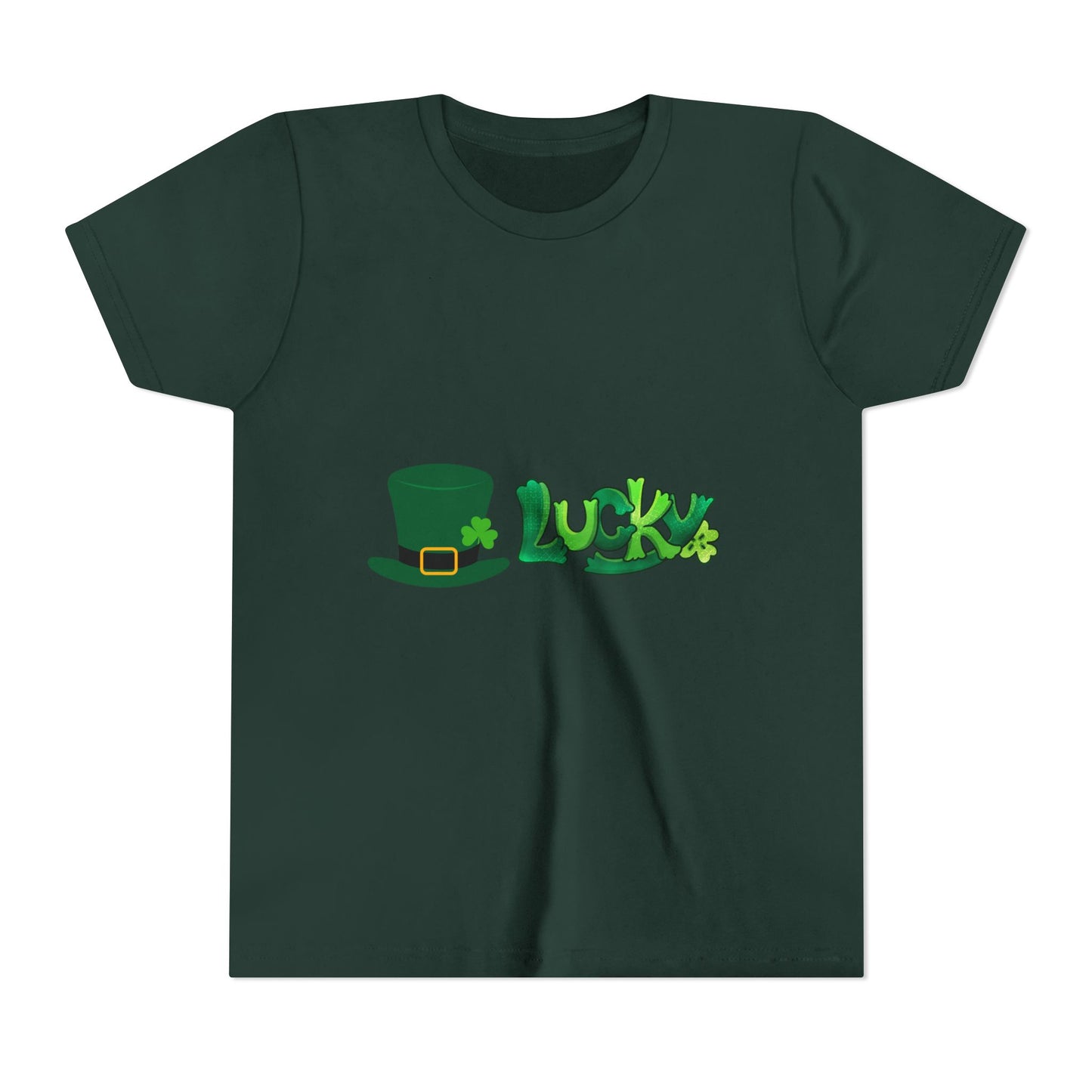 Lucky St. Patricks Day Shamrock Tee | Youth T-Shirt
