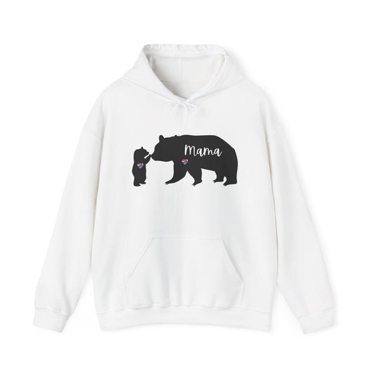 Autism Mama Bear & Baby Bear Hoodie, Unisex Sweatshirt for Moms, Cute Mama Bear Gift