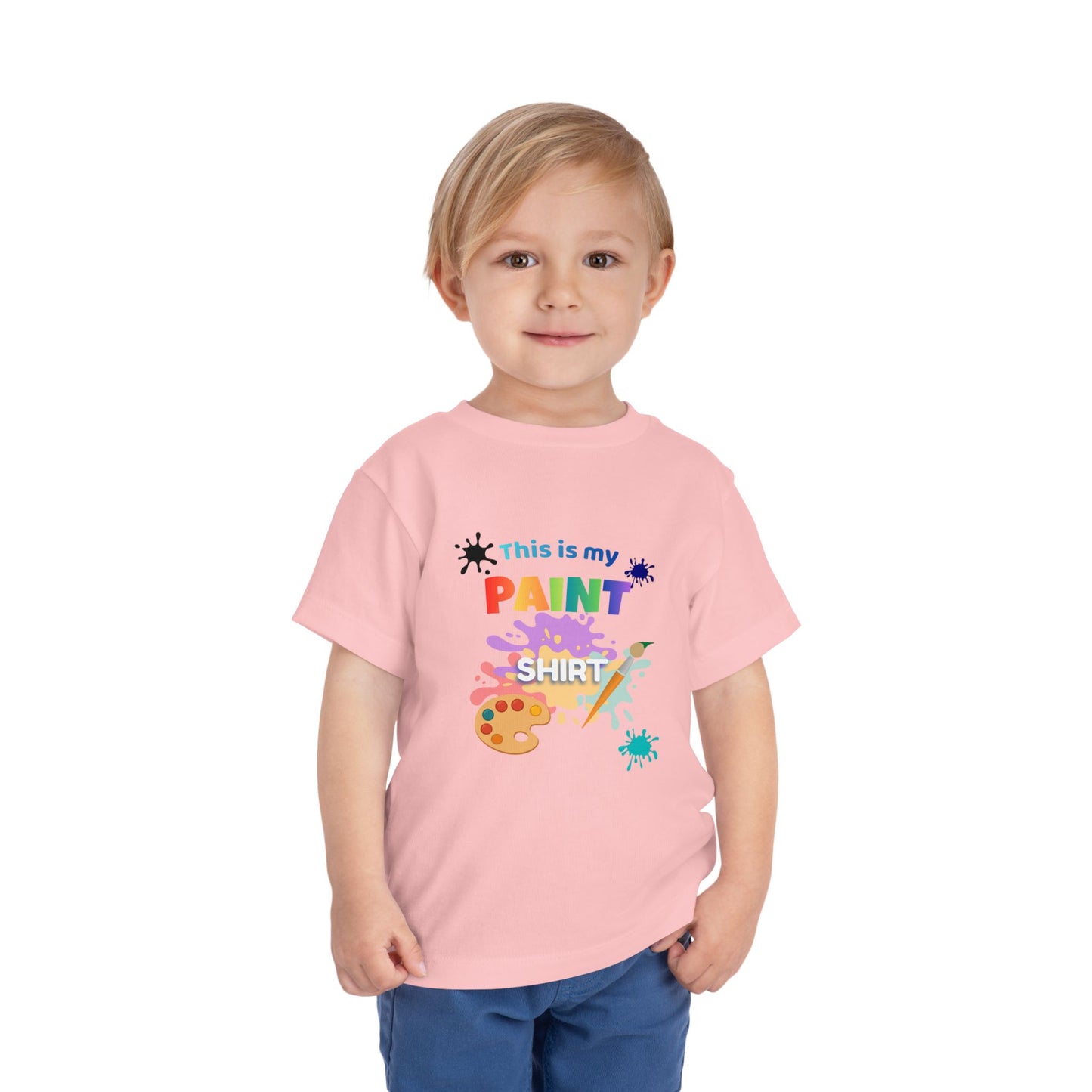 This Is My Paint Shirt Toddler Tee | Kids Painting Art Splash Shirt