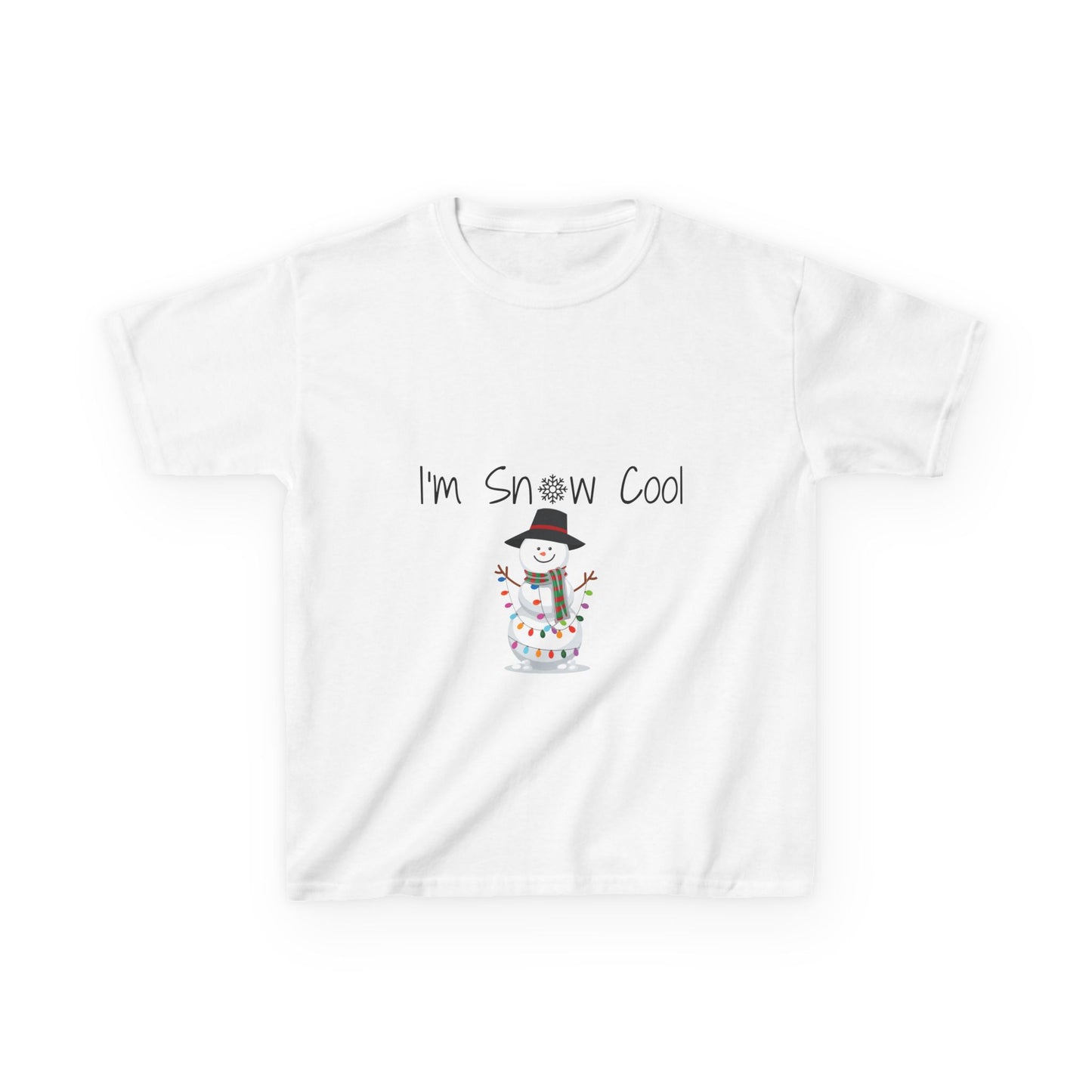 I'm Snow Cool Kids Tee - Fun Holiday Snowman Shirt for Boys and Girls