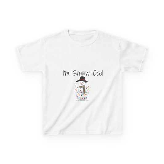 I'm Snow Cool Kids Tee - Fun Holiday Snowman Shirt for Boys and Girls
