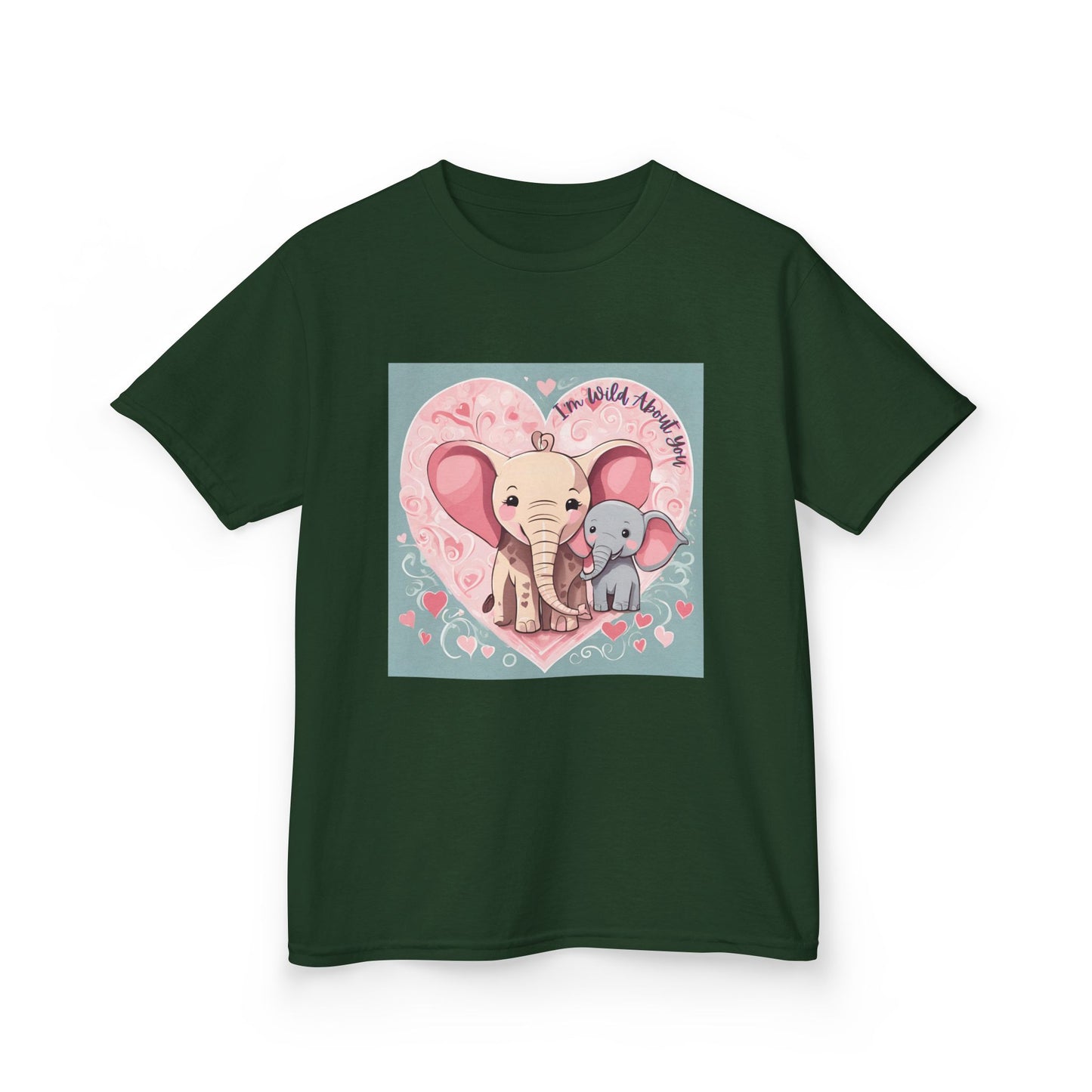 I'm Wild About You - Elephant Duo Valentine's Kids Tee
