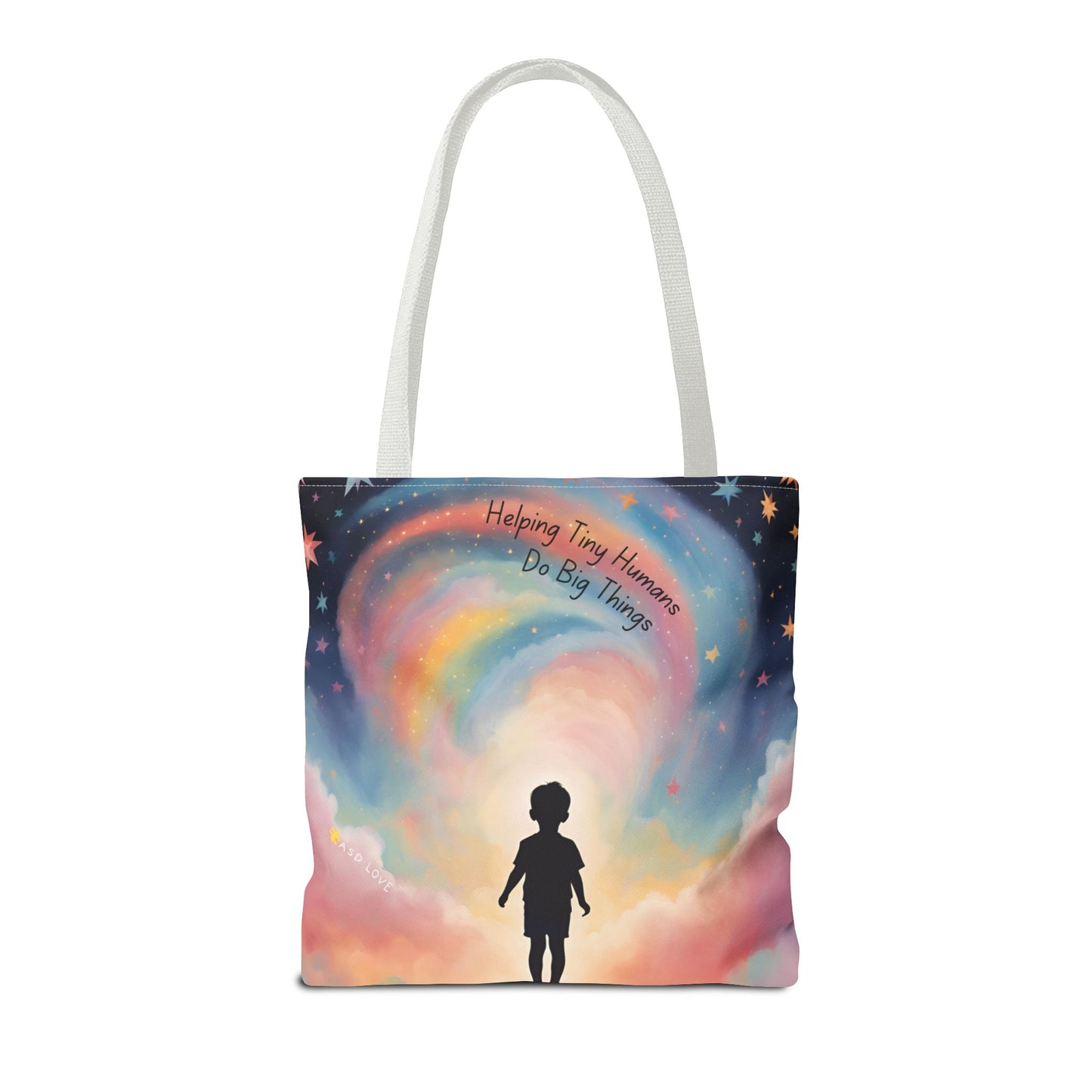 Helping Tiny Humans Do Big Things Tote - Inspiring Kids to Reach for the Stars