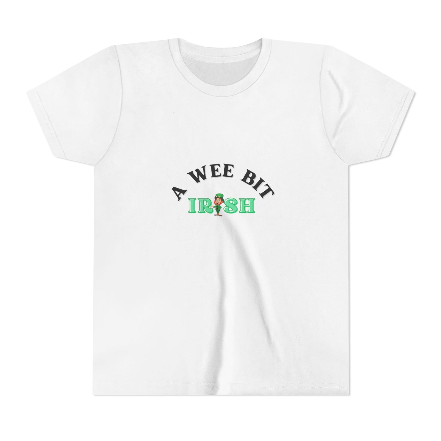 A Wee Bit Irish Youth Tee | St. Patrick's Day Shamrock Kids Shirt