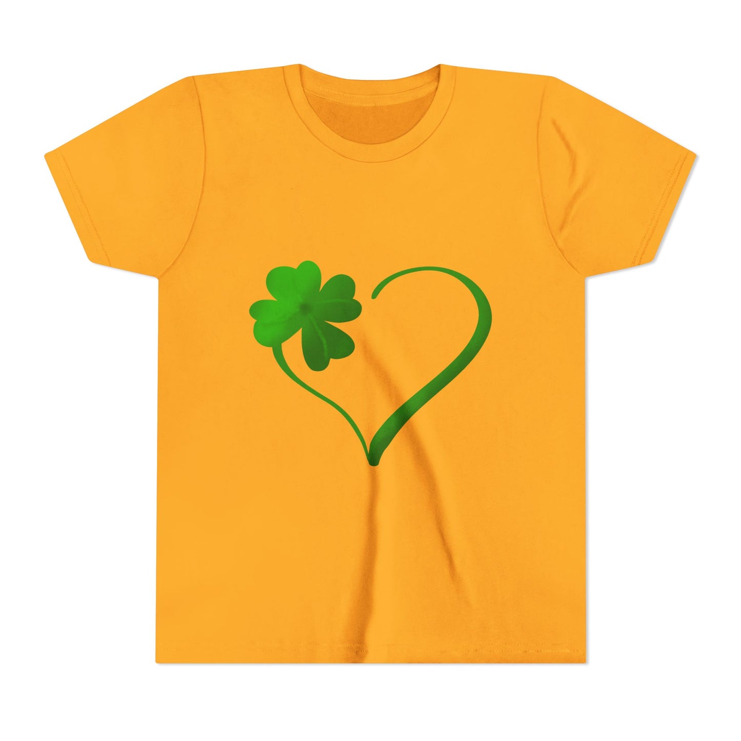 Shamrock Heart Youth Tee | St. Patrick's Day Clover Kids Shirt