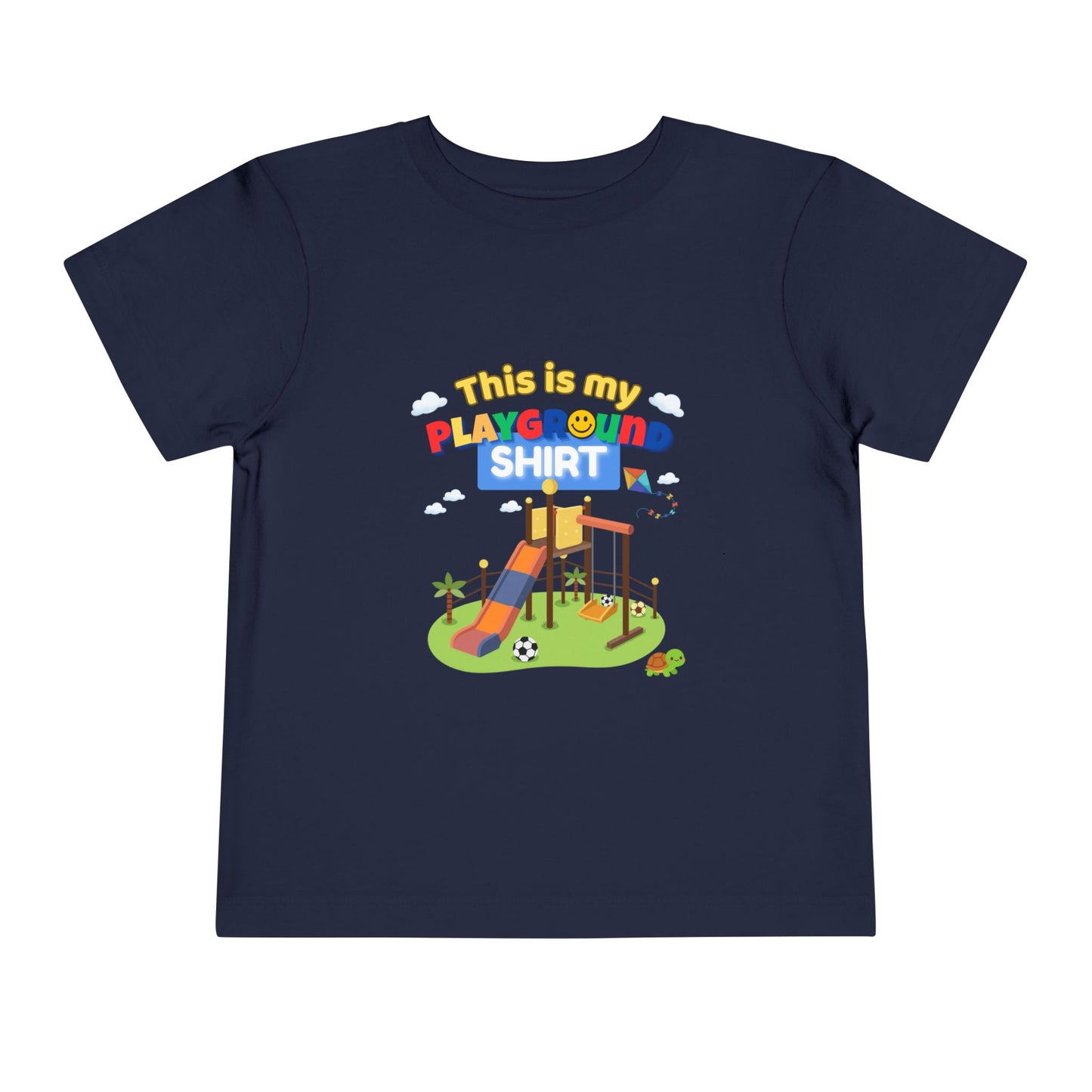 Playground Illustration Toddler Tee | Kids Slide Park Shirt