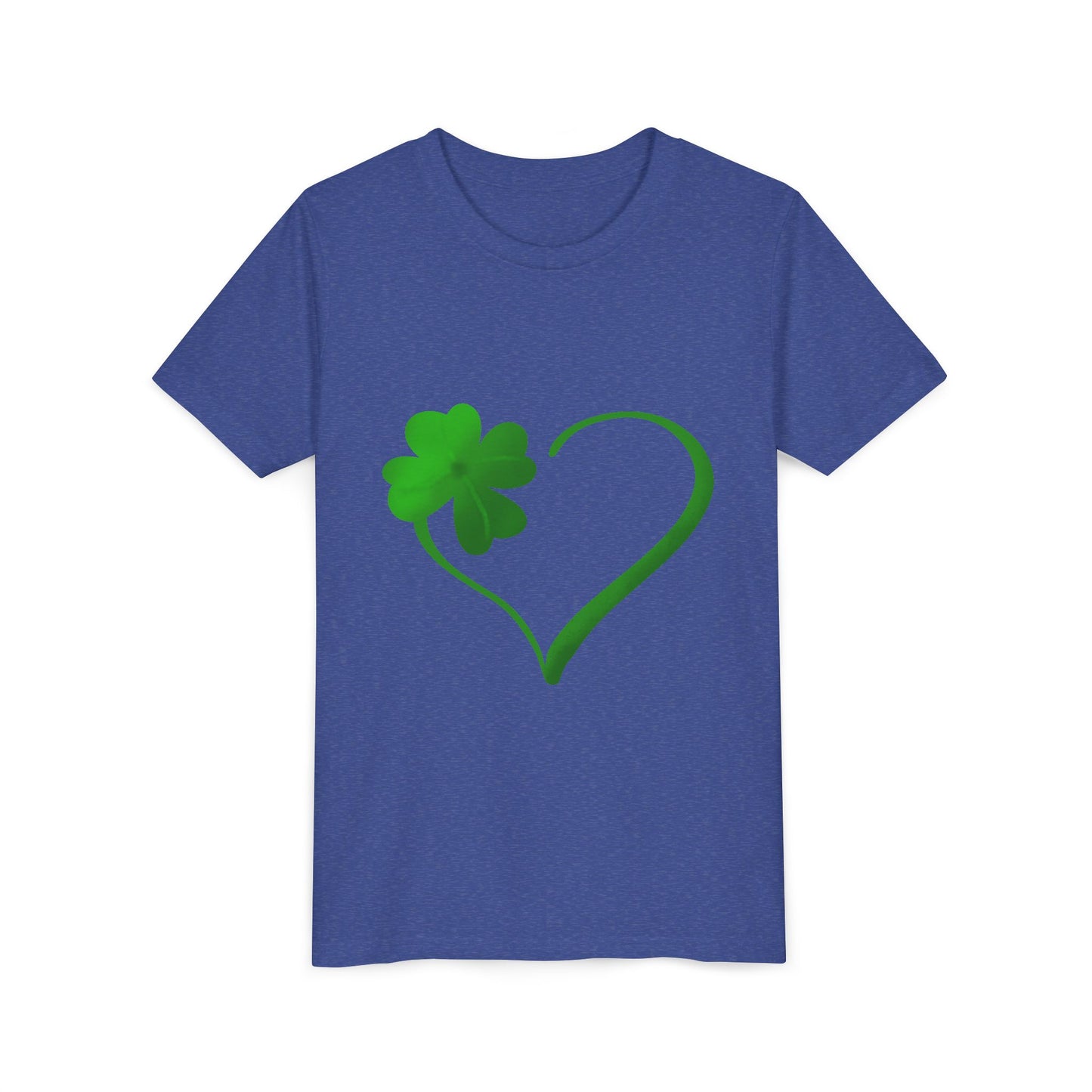 Shamrock Heart Youth Tee | St. Patrick's Day Clover Kids Shirt