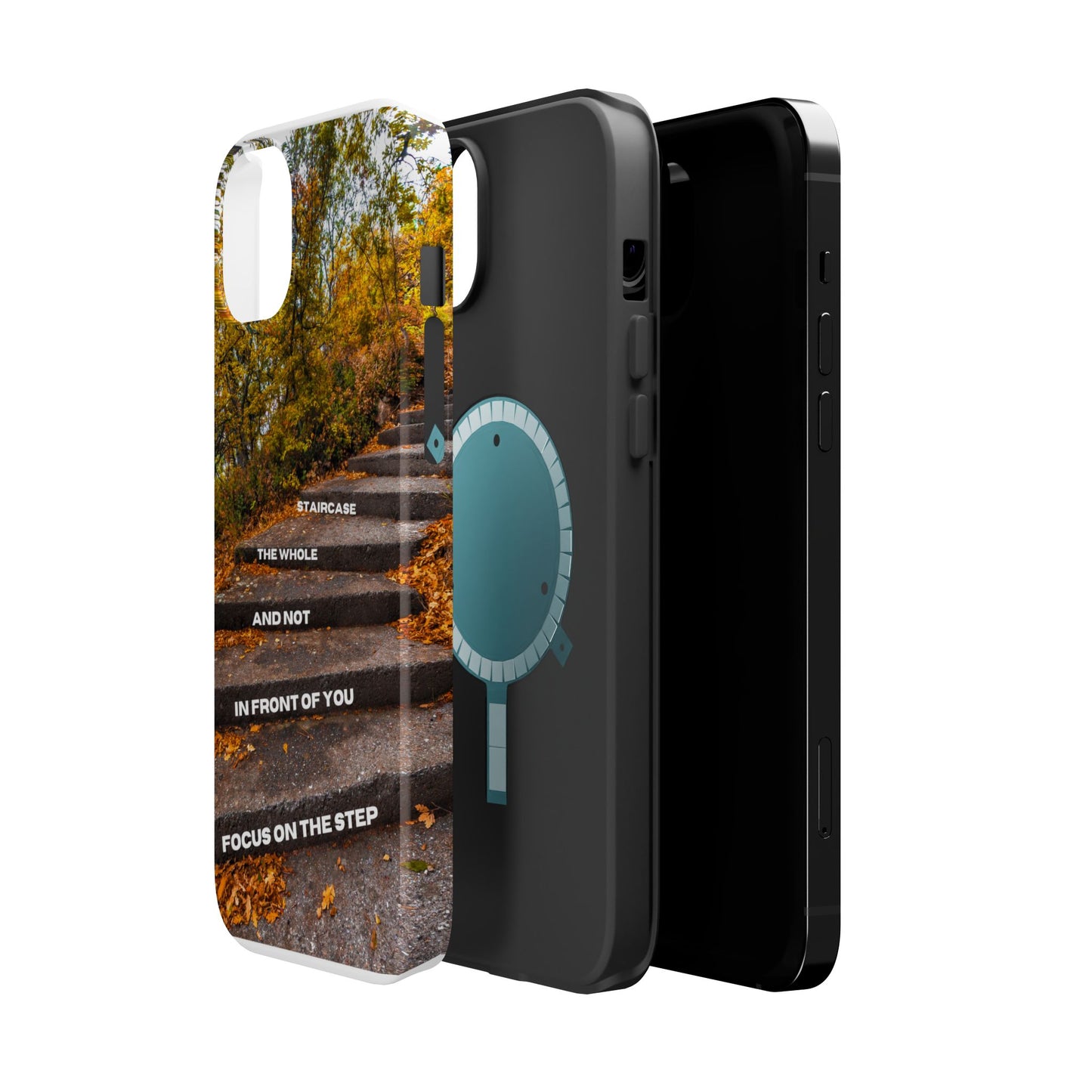 Autumn Steps: Focus on the Journey - Positive Reminder Phone Case