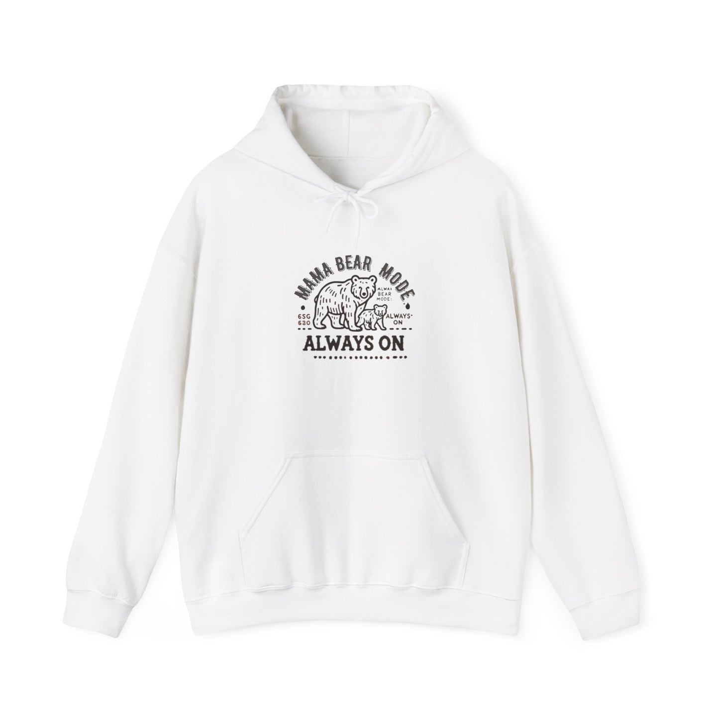 Vintage Mama Bear Mode - Always On Hoodie - Cute Gift for Moms, Perfect for Birthdays, Mother's Day, Relaxation, Everyday Wear
