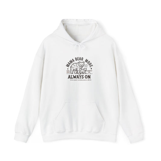 Vintage Mama Bear Mode - Always On Hoodie - Cute Gift for Moms, Perfect for Birthdays, Mother's Day, Relaxation, Everyday Wear
