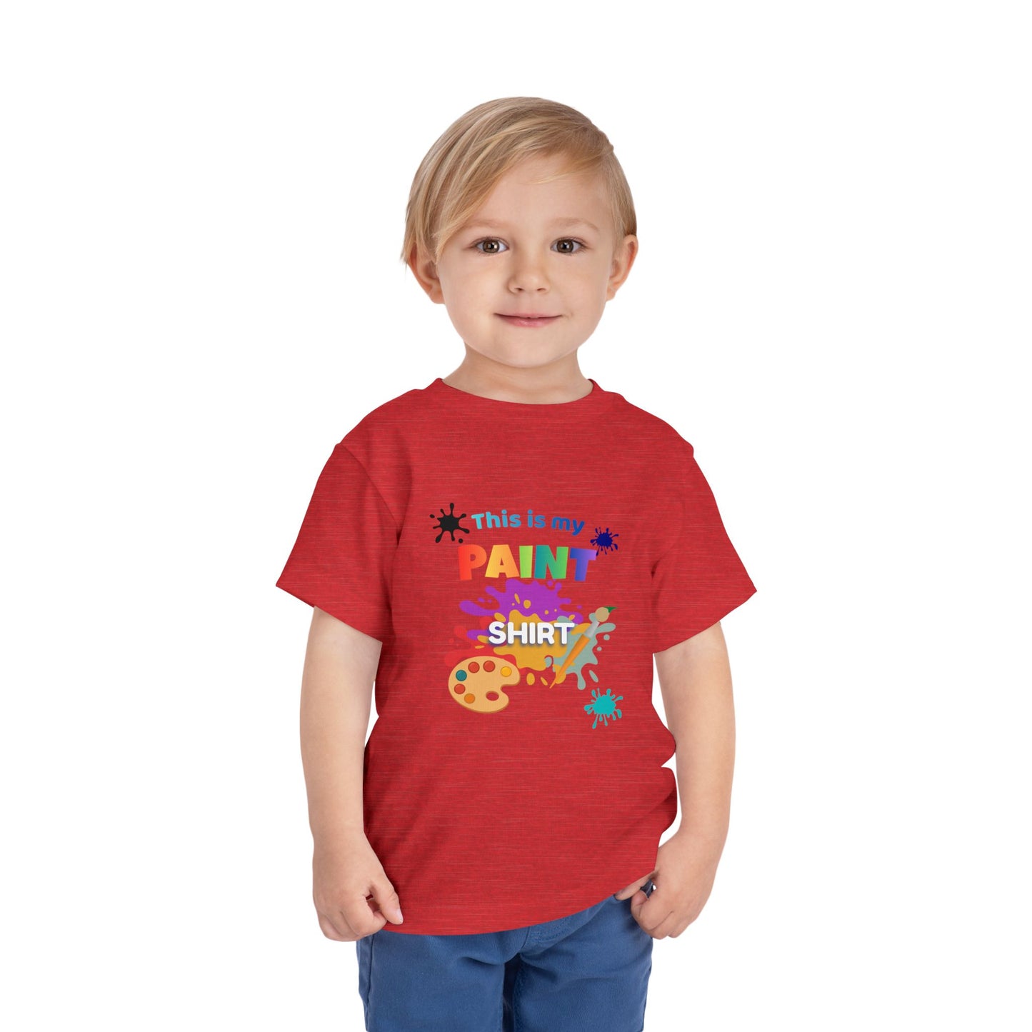 This Is My Paint Shirt Toddler Tee | Kids Painting Art Splash Shirt