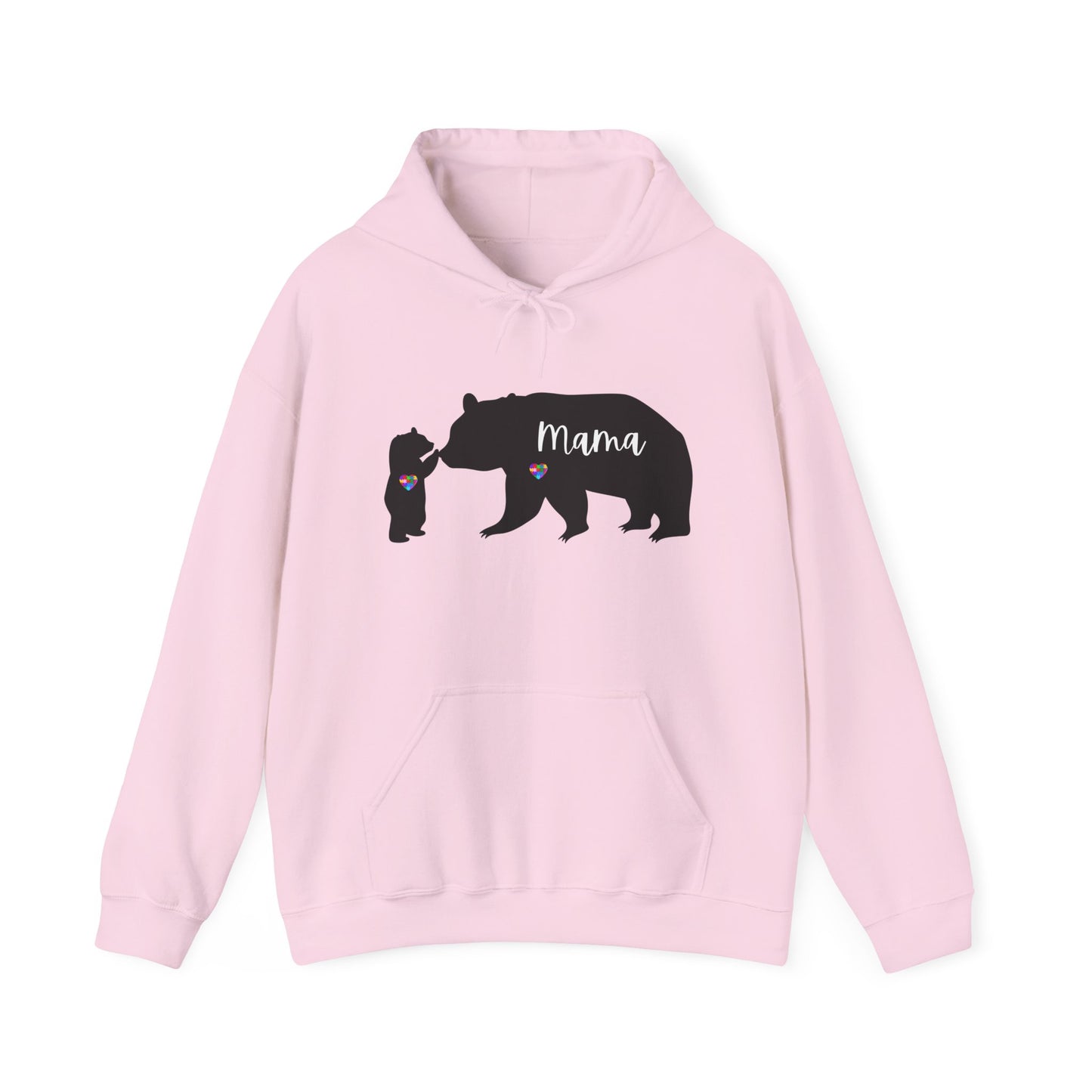 Autism Mama Bear & Baby Bear Hoodie, Unisex Sweatshirt for Moms, Cute Mama Bear Gift