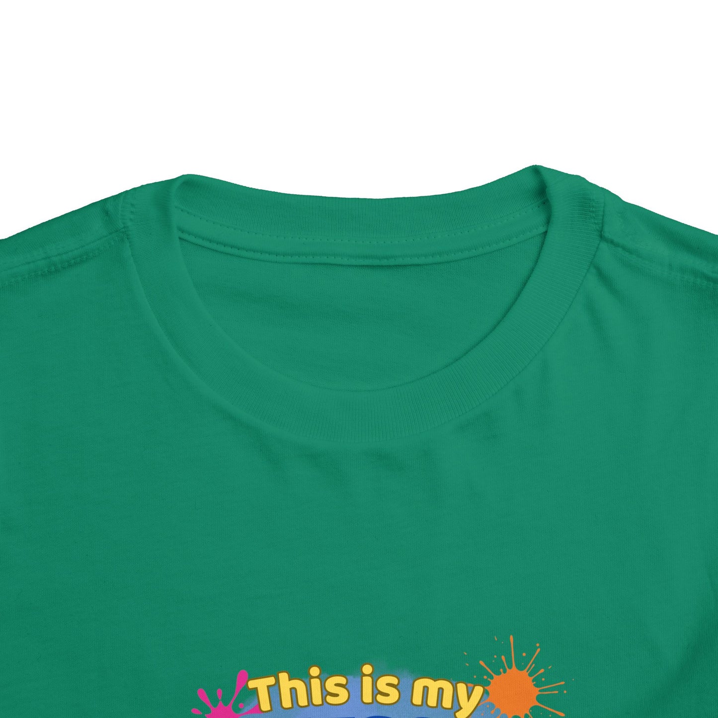 Messy Play Paint Splatter Toddler Tee | "This is my messy play shirt"