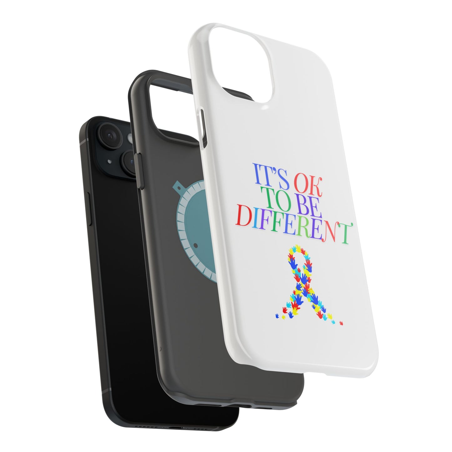 Autism Support Ribbon: It's Okay to Be Different - ASD Awareness Phone Case