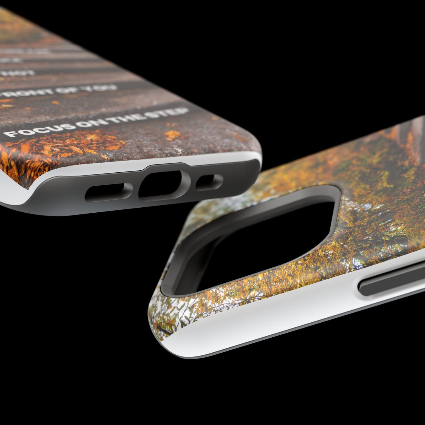 Autumn Steps: Focus on the Journey - Positive Reminder Phone Case