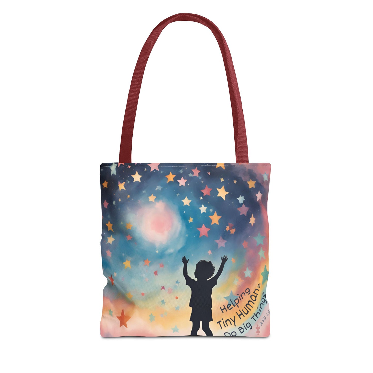 Helping Tiny Humans Do Big Things Tote - Inspiring Kids to Reach for the Stars