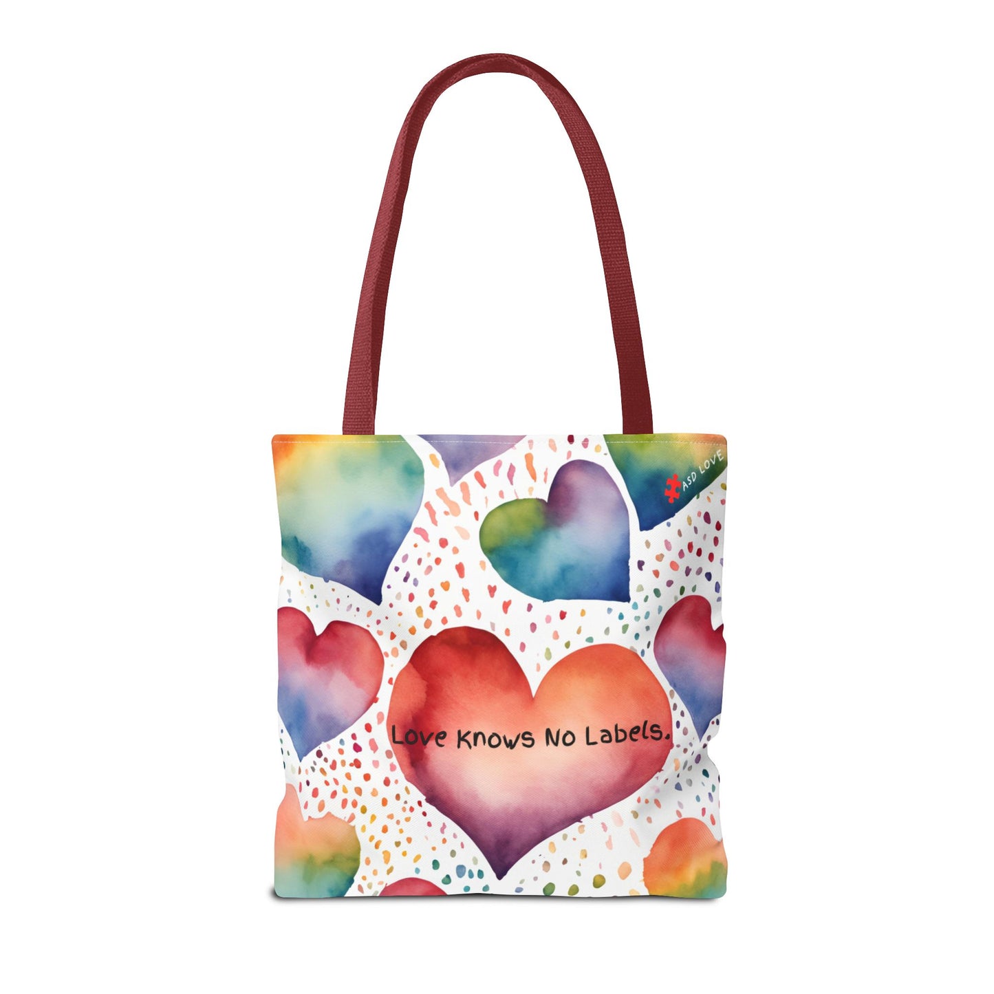 Love Knows No Labels Heart Balloons Tote Bag - Rise Above Division