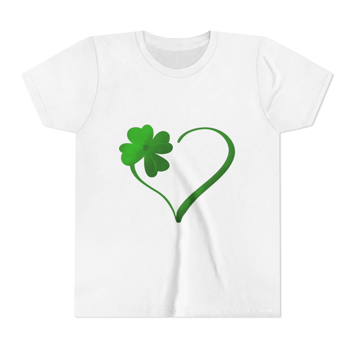 Shamrock Heart Youth Tee | St. Patrick's Day Clover Kids Shirt