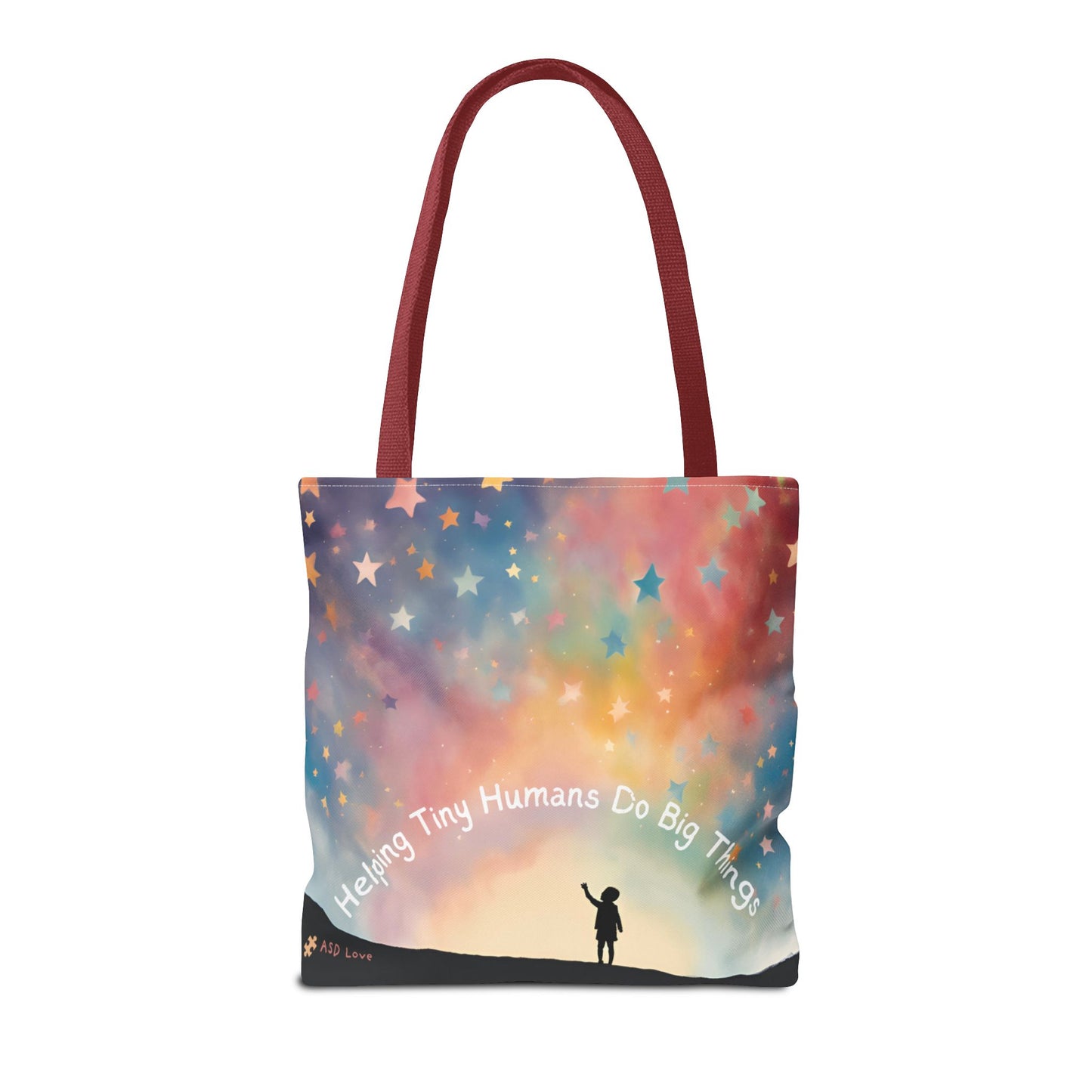 Helping Tiny Humans Do Big Things Tote - Inspiring Kids to Reach for the Stars
