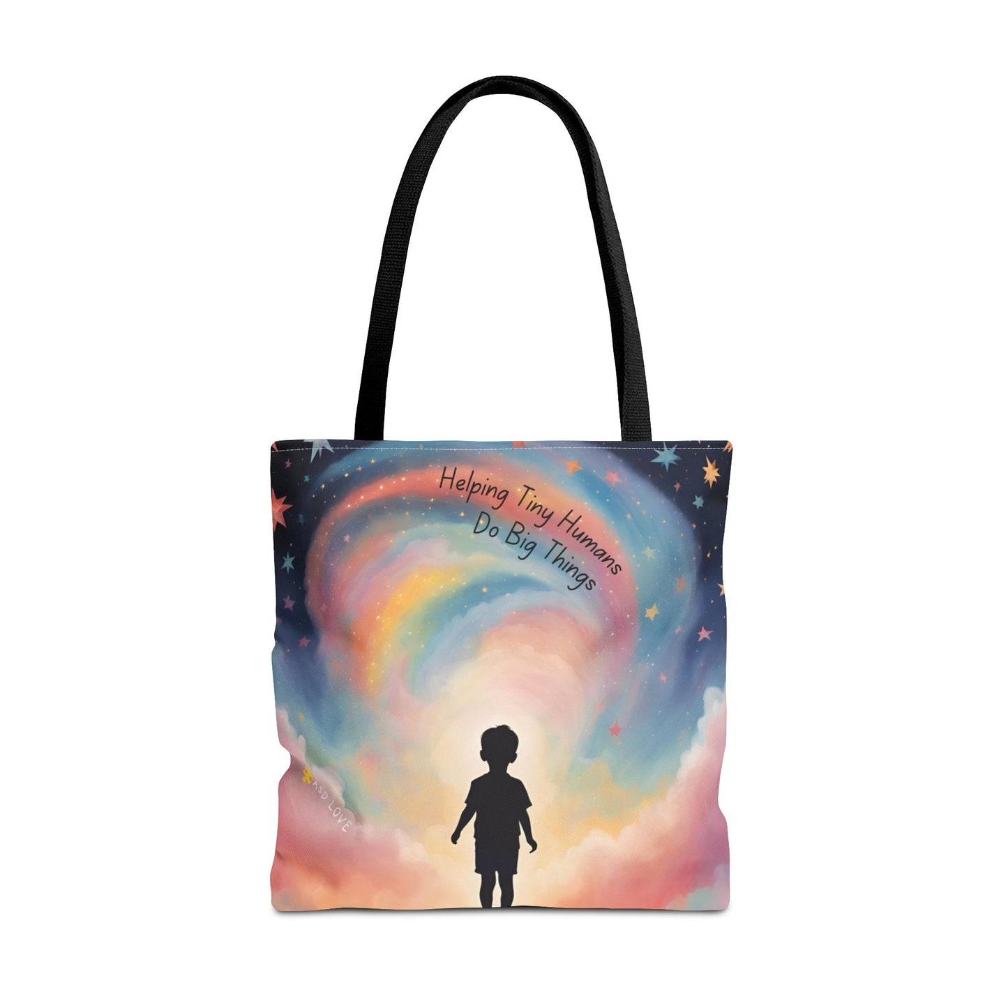 Helping Tiny Humans Do Big Things Tote - Inspiring Kids to Reach for the Stars