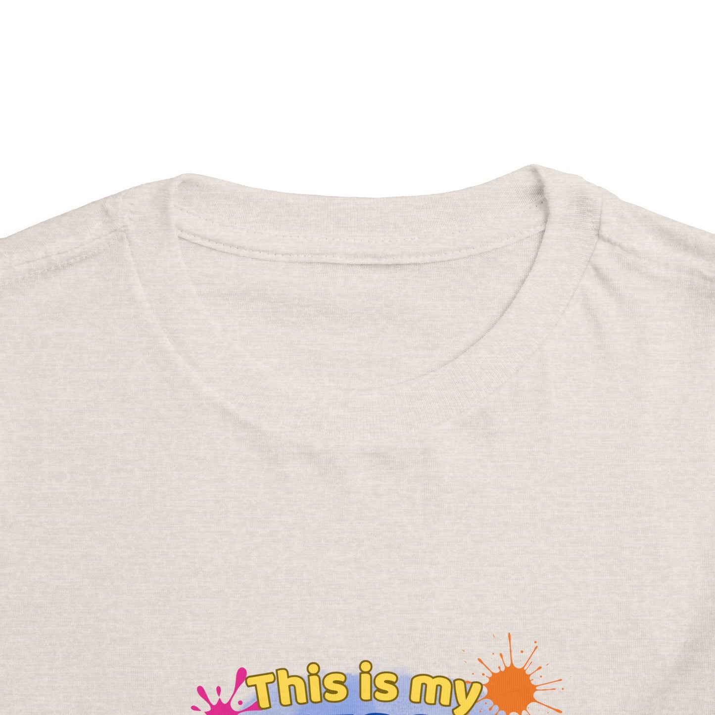 Messy Play Paint Splatter Toddler Tee | "This is my messy play shirt"