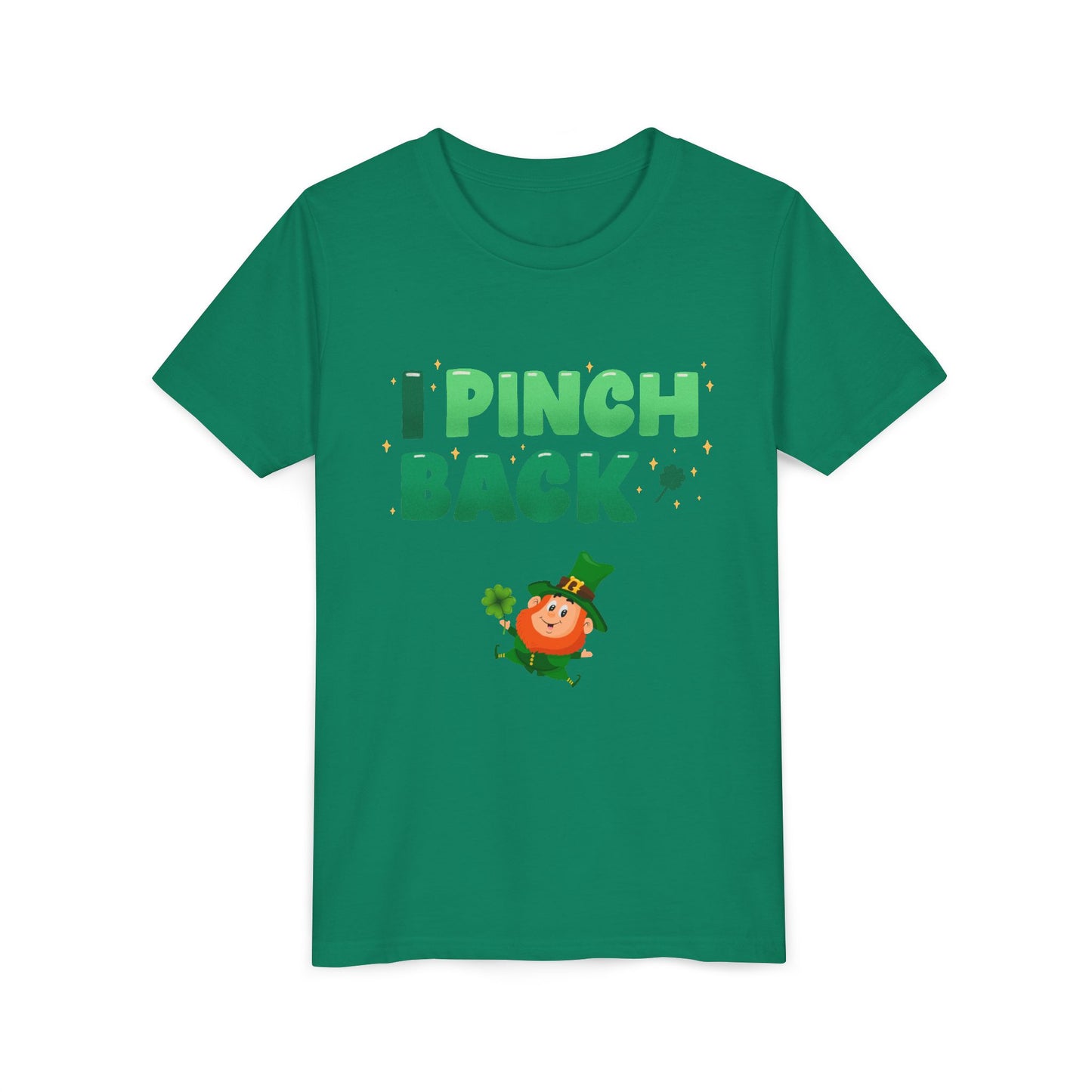 I Pinch Back Leprechaun Kids T-Shirt | St. Patrick's Day Shamrock Tee