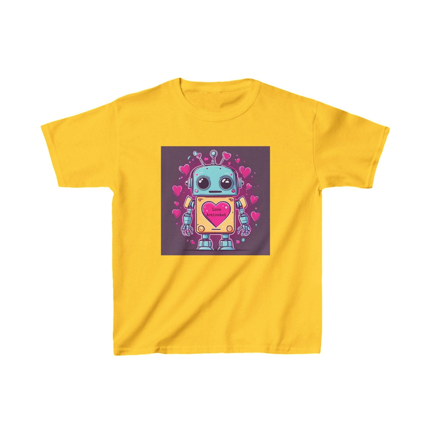 Love Activated - Robot Valentine's Kids' Tee