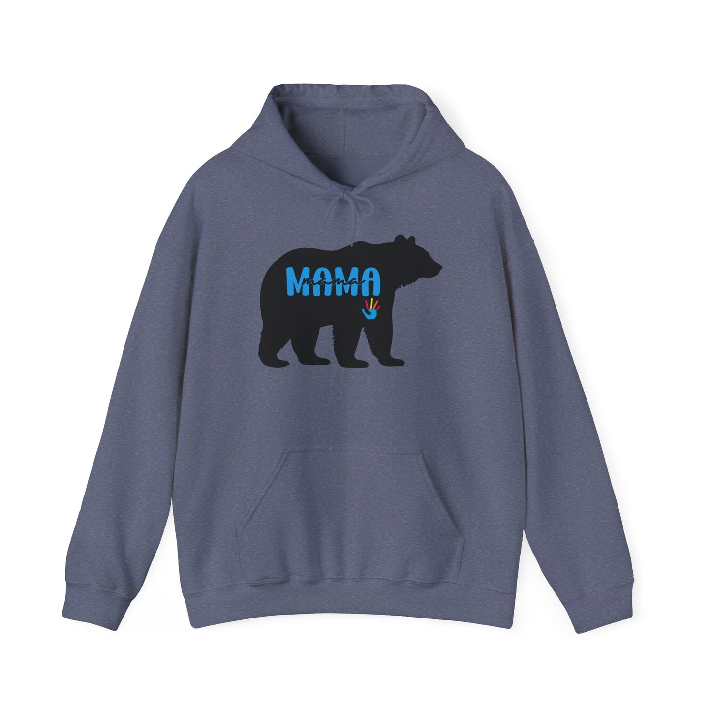 Mama Bear Hooded Sweatshirt | Autism Mama - Proud Support Sweatshirt