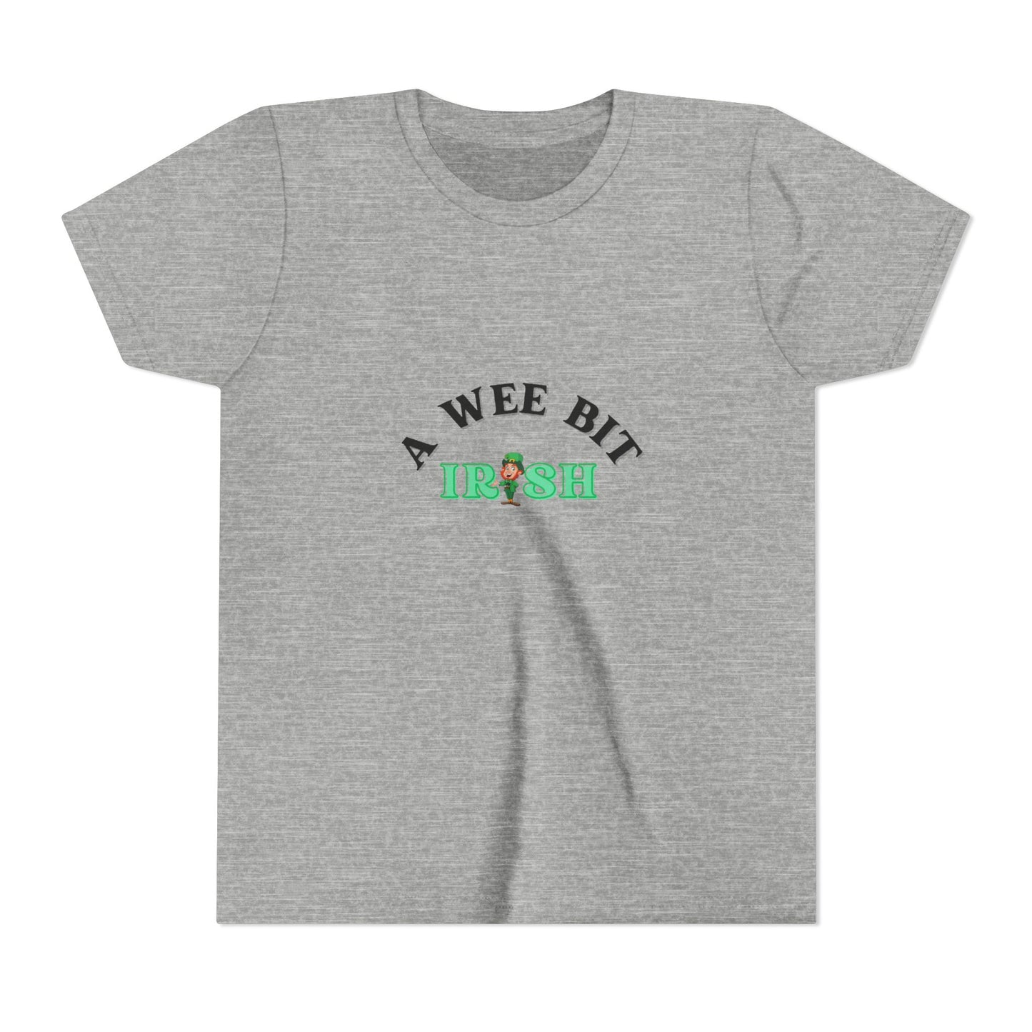 A Wee Bit Irish Youth Tee | St. Patrick's Day Shamrock Kids Shirt